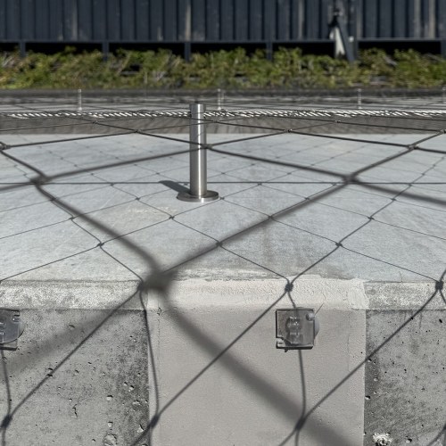 Lankové siete pre zelené fasády - Parkovací dom Varšava