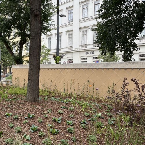 Lankové siete pre zelené fasády - Ihrisko Hild Tér