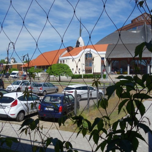 Lankové siete pre zelené fasády - Parkovací dom Eger Maďarsko