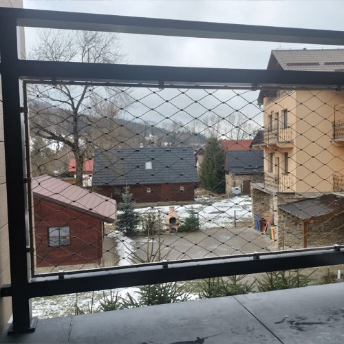 Výplne zábradlí lankovou sieťou - Rodinný dom Orava