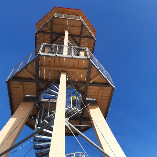 Výplne zábradlí lankovou sieťou - Rozhľadňa Dolná Nitra