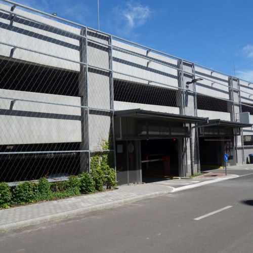 Lankové siete pre zelené fasády - Parkovací dom Eger Maďarsko